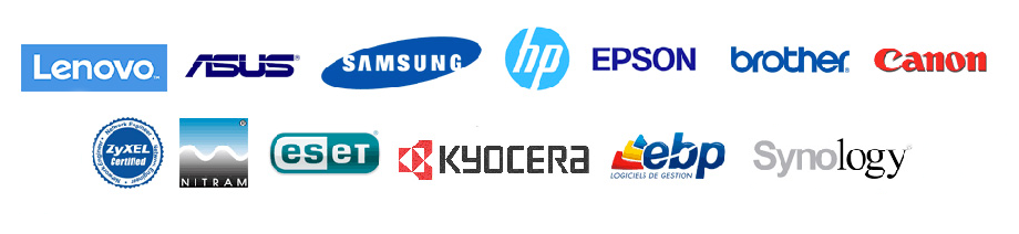 Nos partenaires informatiques, Logiciels, Tlphonie, infrastructure rseau et photocopieur.